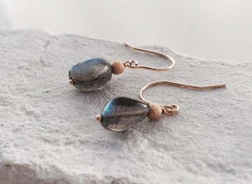 拉長石 ◇ K14GF ◇耳针/耳夾2