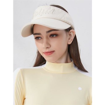 高爾夫球帽女空頂帽遮陽帽運動防曬防紫外線大檐帽golf女裝帽子女