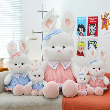 新款紗裙兔玩偶毛絨玩具布娃娃抱枕抓娃娃機兔子公仔女生生日禮物
