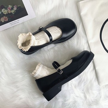 現免運✨初系 娃娃鞋 瑪麗珍鞋 平底鞋 低跟鞋 軟妹 小皮鞋 樂福鞋 小皮鞋女學生韓版百搭復古英倫風jk制服學院202