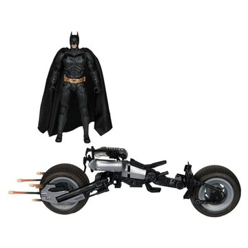 McFARLANE 麥法蘭 7吋 DC 載具 蝙蝠俠 黑暗騎士 及蝙蝠摩托車  1個