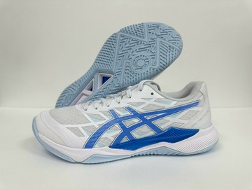 【大自在】Asics 亞瑟士 男女排羽球 GEL-TACTIC 12 白水藍 2E寬楦 1073A071-103