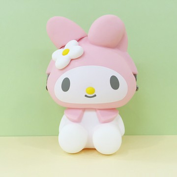 【震撼精品百貨】My Melody 美樂蒂 矽膠珠扣零錢包-整身造型-粉色