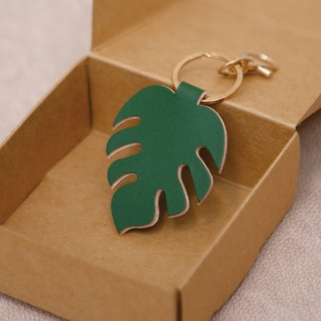 小小龜背芋悠遊卡(手工植鞣 真皮)