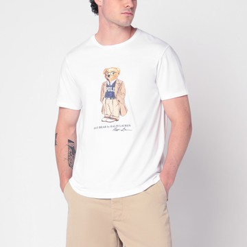 White Polo Bear T-shirt Custom Slim-Fit