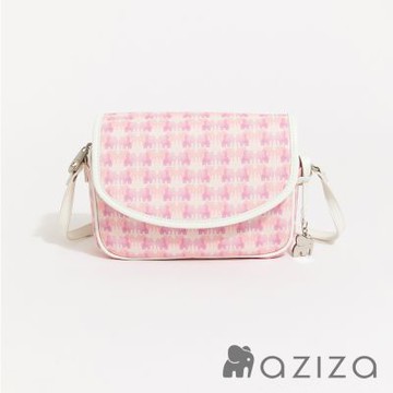aziza DOPAMINE圓弧蓋斜背小包 粉