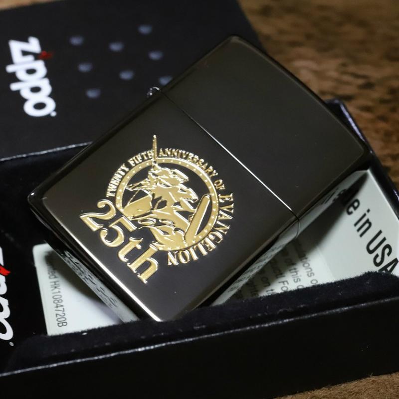 エヴァZIPPO エヴァンゲリオン 25周年記念 限定ジッポ シリアルナンバー入り 人気 プレゼント エヴァジッポ ジッポエヴァ 黒 金 zippo 初号機 ライター