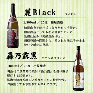 s335 厳選芋焼酎・さつま揚げセットA(さつま揚げ3種詰合せ20個・麗BLACKと轟乃露黒1.8L×各1本)