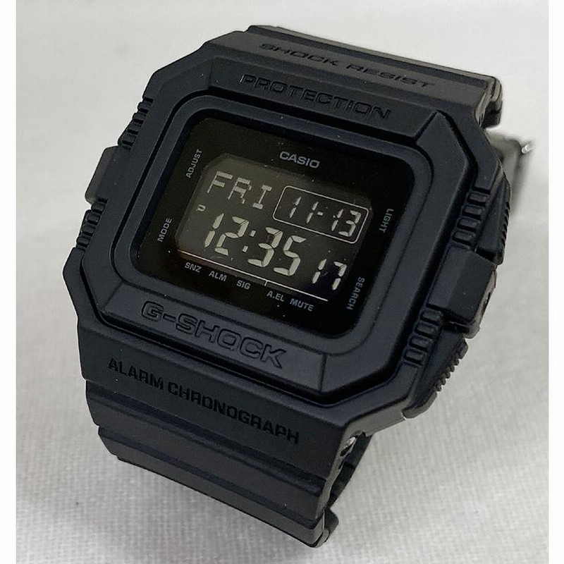 【人気のG-SHOCK】CASIO　DW-D5500BB Casio G-Shock DW-D5500BB-1JF Men's Watch Black Digital