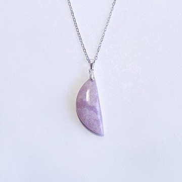 天然礦石 粉舒俱萊 925純銀 項鍊 防癌寶石 淨化身體負能量