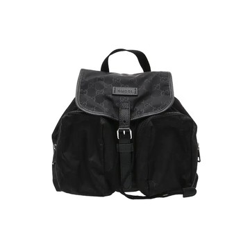 GUCCI 510343 尼龍銀釦緹花後背包雙肩包