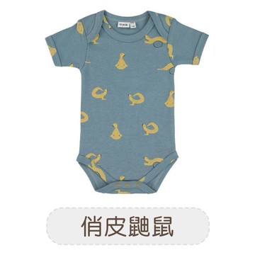 有機棉短袖包屁衣(86-92cm)-俏皮鼬鼠-trixie