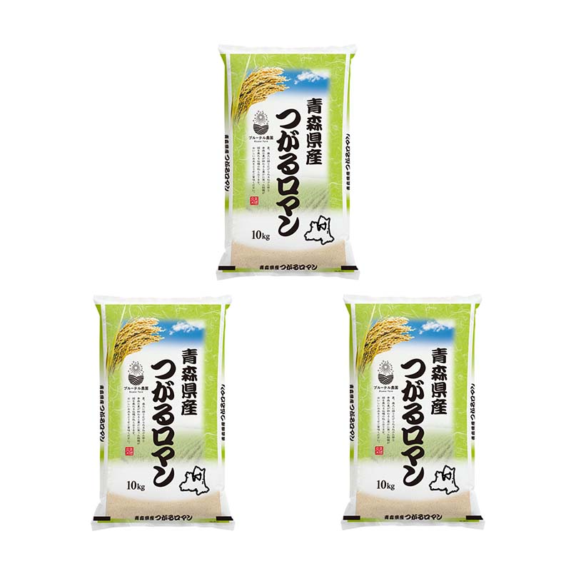 令和4年産　青森県産つがるロマン　30kg（10kgｘ３袋）