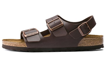 BIRKENSTOCK MILANO BIRKO-FLOR SANDALS DARK BROWN