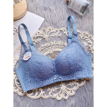 嬰兒棉小胸平胸透氣不空杯中厚無鋼圈聚攏軟杯文胸舒適調整內衣女