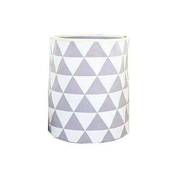 OrganicFactory 收納籃 棉聚酯纖維 韓國製造  灰白幾何  33*45cm  1個