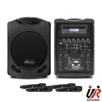 UR SOUND 150W藍牙/CD/USB/SD四頻移動式無線擴音機 PU-9S954CDNB