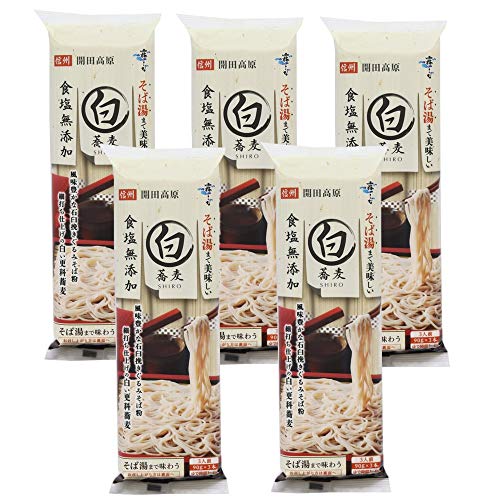 サイズ：5個 はくばく 霧しな そば湯まで美味しい蕎麦 白 270g*5袋