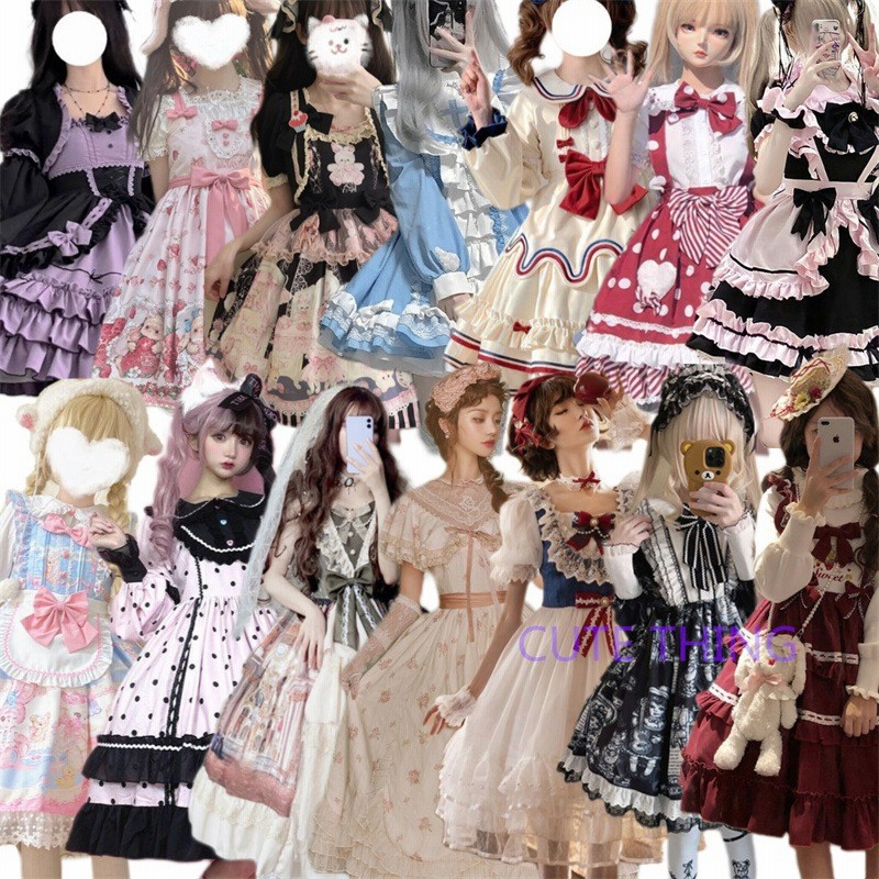 LO184 復古 かくせ かわいい 中華風 オリジナル ロリータ ワンピース LO184 復古 かくせ かわいい 中華風 オリジナル ロリータ ワンピース