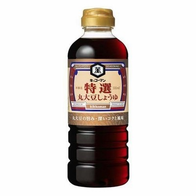 キッコーマン 特選丸大豆しょうゆ 500ml