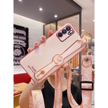 適用于opporeno6手機殼新款斜跨背肩opporeno6Pro硅膠軟殼防摔外殼Reno6Pro十鏡頭全包opop女款網紅oopp潮牌