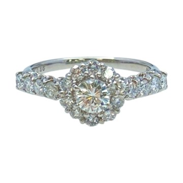 JEWELRY 無品牌珠寶 PT900鉑金 鑽石 戒指 【二手名牌BRAND OFF】