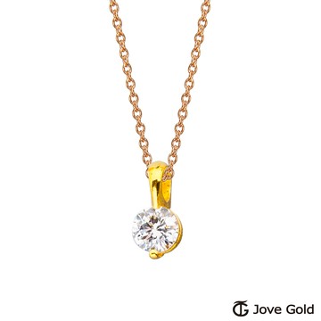 【JoveGold漾金飾】 序曲黃金墜子 送項鍊
