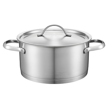 Cookever Essential系列 不鏽鋼雙柄鍋  1個  20cm  銀色