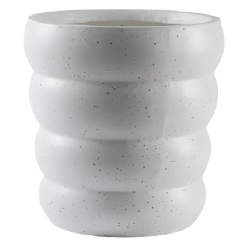 KUIBAO 快豹生活 Chafe北歐圈圈花盆  小號  白色  1個