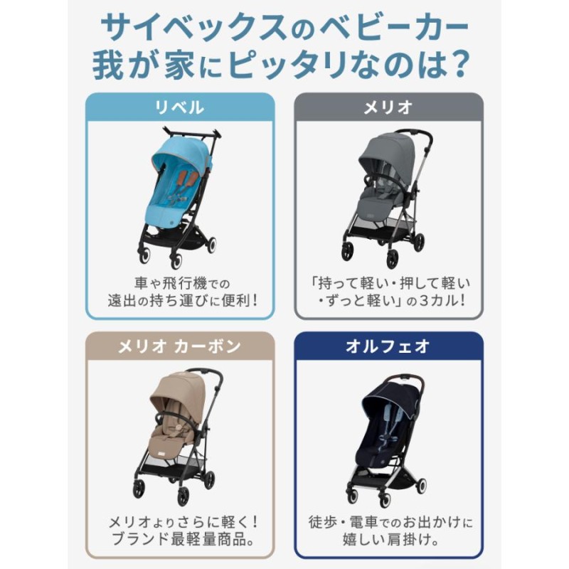 2023最新 cybex サイベックス メリオ カーボン ベビーカー