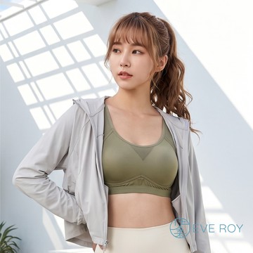 【伊柔 EVEROY】透氣無鋼圈防走光輕運動M-3XL內衣 W013-86 綠色