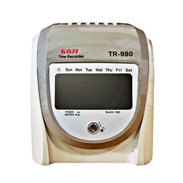 KOJI TR-980W / TR980 自動校時  六欄位 微電腦 雙色 打卡鐘 / 考勤機