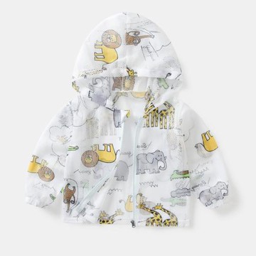 【三折專柜】品牌折扣店兒童防嗮衣夏季薄款透氣皮膚衣外套空調衫