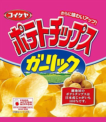 [盒]出售Mizuumichiya薯片大蒜55克（12件）