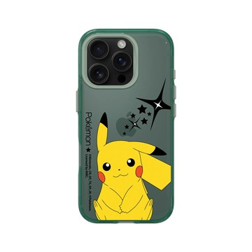 iPhone 16 Pro Clear 憂墨綠 - 寶可夢 Pokemon - 微笑皮卡丘