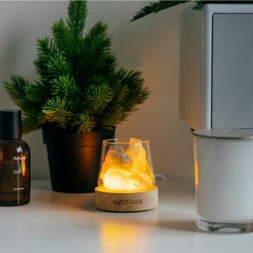 【Montagne】mini富士山｜黃水晶。綠螢石。紅瑪瑙｜水晶擴香組 聖誕限定 精油可選