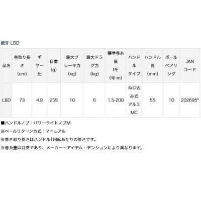 ダイワレバーブレーキ 鏡牙LBD 18 鏡牙のスペックとインプレ | 釣りクラウド