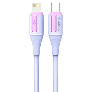 VOORCA Type-C To PD 極光硅膠充電線  紫色  1條  120cm