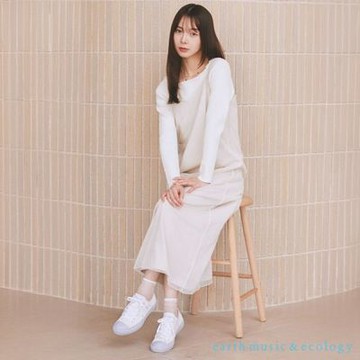 〈earth music〉【SET ITEM】細肩吊帶洋裝+透膚薄紗吊帶洋裝