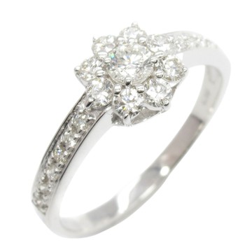 JEWELRY 無品牌珠寶 18K白金 鑽石戒指 #12.5 【二手名牌BRAND OFF】