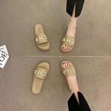 2025炸街涼拖鞋女夏季外穿泰國厚底松糕鞋今年流行的荔枝拖鞋涼鞋