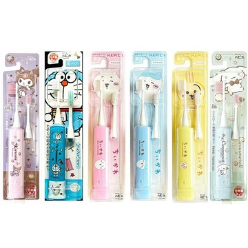 【卡通兒童電動牙刷】新作! 現貨 日本製 Minimum HAPICA 幼兒電動牙刷/6款 附替換刷頭 超細軟毛 吉伊卡哇 小可愛 小八貓 烏薩奇 哆啦A夢 酷洛米 大耳狗 熱賣中!
