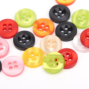 寬邊彩色樹脂襯衫衣服扣子春夏裝襯衣紐扣開衫扣手工DIY珠光鈕扣