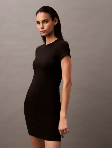 Calvin Klein 羅紋針織迷你洋裝