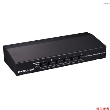Winn LYNEPAUAIO 專業 6 對單源揚聲器選擇器雙向連接立體聲揚聲器/放大器比較器音頻接收器分配器盒