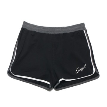 KANGOL 短褲 黑 左下英草寫LOGO 運動褲 女 6122150220
