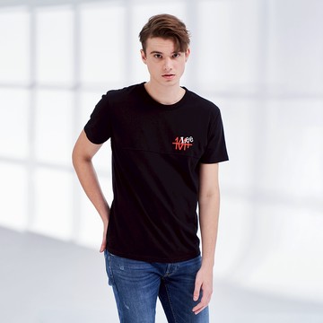 Lee 男款 101+小LOGO 短袖T恤 | 101+