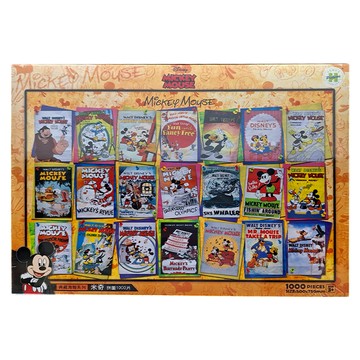 HUNDRED PICTURES 百耘圖 Mickey Mouse 典藏海報系列拼圖 1000片 500x750mm 台灣製  米奇 多色  1盒