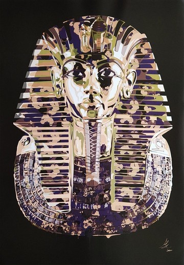 3色迷彩老王大型海報-NOELC畫作複製品-極限量珍藏版