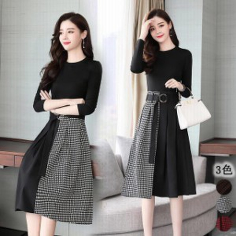 Aラインワンピース レディース 30代 40代 卒園式 結婚式 春 秋 冬 フォーマル ワンピース ドレス 長袖 膝丈ワンピース 体型カバー 大人 通販 Lineポイント最大1 0 Get Lineショッピング